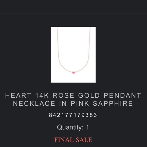 Luxe Kendra Scott sapphire and 14k gold necklace. - Picture 7 of 7